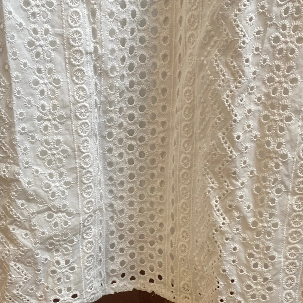 Lulu’s Chic White Eyelet Pattern Maxi Dress XL Summer Wedding Guest - Picture 2 of 14